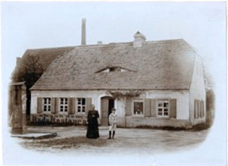 Das Praxisgebäude, die ehemalige Hofeschmiede, in Königsbrück
